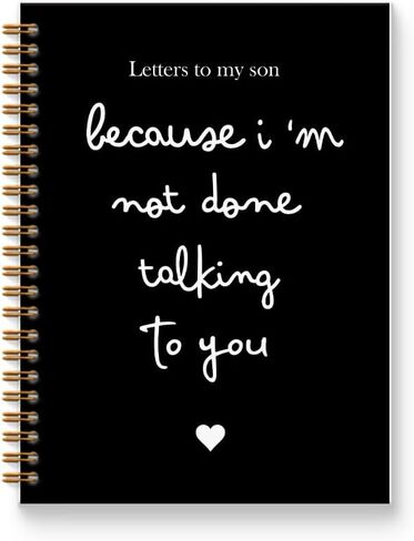 Letters to My Son Notebook Journal 5.5x8.3, Memorial Gifts for Loss of Son, Grief Journal for Women, Because I'm Not Done Talking to You Spiral Hardcover Notebook in Kuwait