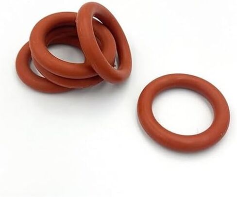 100Pcs CS 1.2mm,Heat-Resistant Food Grade Silicone O-Ring,VMQ White/Red Rubber Seal O Ring,Thickness OD 5-22mm(White,OD 9mm) in Kuwait
