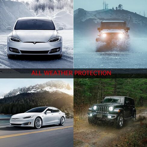 2020-2024 Tesla Model Y(5 Seater) Floor Mats, 3D Custom Fit TPE All-Weather Floor Liners for 1st & 2nd Rows, Anti-Slip Odorless Rubber Mats with Detachable Random Pattern Weather Strips, Easy to Clean in Saudi Arabia