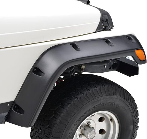 Tidal Rivet ABS Fender Flares 4PCS Compatible with 1997-2006 Wrangler TJ in Kuwait