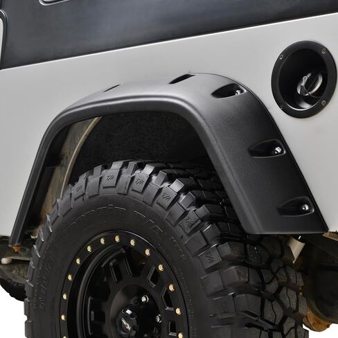 Tidal Rivet ABS Fender Flares 4PCS Compatible with 1997-2006 Wrangler TJ in Kuwait
