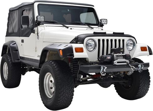 Tidal Rivet ABS Fender Flares 4PCS Compatible with 1997-2006 Wrangler TJ in Kuwait