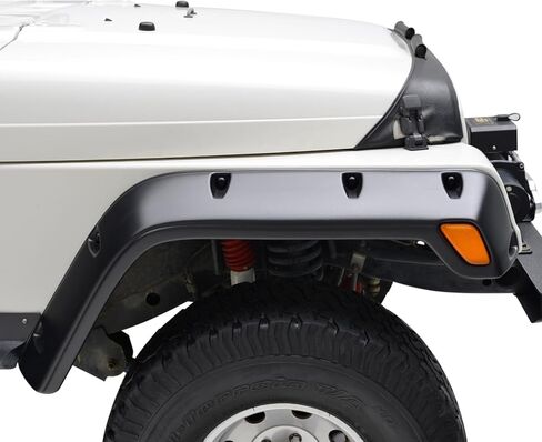 Tidal Rivet ABS Fender Flares 4PCS Compatible with 1997-2006 Wrangler TJ in Kuwait