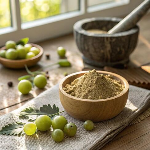 Organic Amla Powder | 8 oz (226g) | Amalaki, Non-GMO, 100% Raw from India, by SHOPOSR in Saudi Arabia