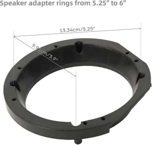 TCMT 5.25"-6'' Speaker Adapter Bracket Rings Fit for Harley Touring Road King Road Glide Street Glide Electra Glide Untra Classic 1998-2013 Batwing Fairing in Kuwait