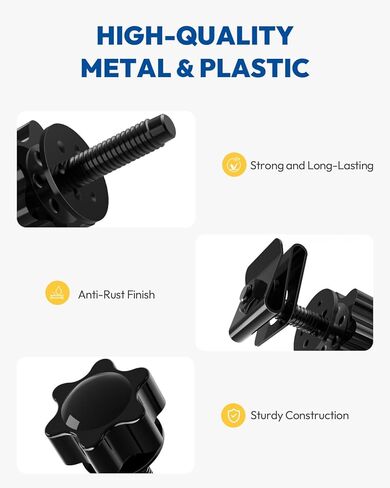 Upgraded Saddlebag Locks Theft Deterrent Saddle Bag Bolts Mounting Screws Fit for Harley Davidson Touring Street Glide Road King Road Glide Electra Glide 1988-Later, Black in Saudi Arabia