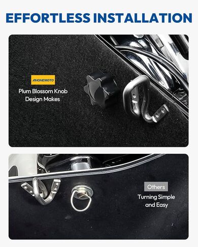 Upgraded Saddlebag Locks Theft Deterrent Saddle Bag Bolts Mounting Screws Fit for Harley Davidson Touring Street Glide Road King Road Glide Electra Glide 1988-Later, Black in Saudi Arabia