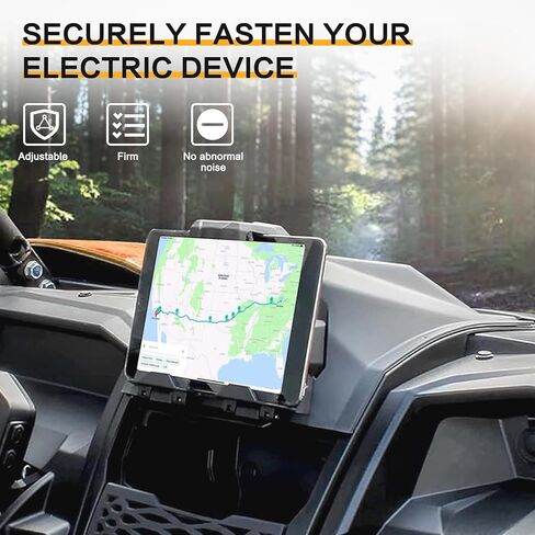 حامل الجهاز اللوحي الإلكتروني مع صندوق تخزين متوافق مع Kawasaki Teryx KRX 1000 2020-2025، UTV GPS Mount Phone حامل منظم صينية Teryx KRX 1000 الملحقات in Kuwait