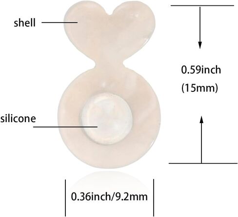 Magic Earring Backs for Droopy Ears | Earrings Lifters for Heavy Earring | Earring Lifter Backs | Earlobe Secure Clear Miracle (3 White) in Kuwait