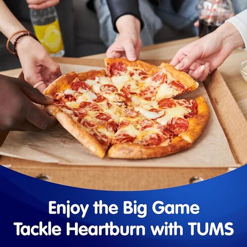TUMS Extra Strength Antacid Tablets for Chewable Heartburn Relief and Acid Indigestion Relief, Assorted Fruit Flavors - 8 Count Roll in Saudi Arabia