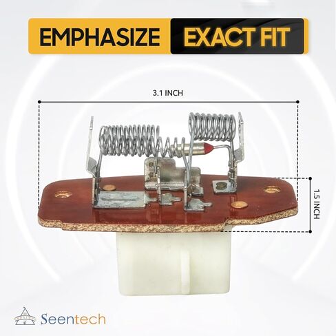 مقاوم محرك منفاخ Seentech HVAC - الجانب الأمامي، يناسب Ford E-150 E-250 E-350 Econoline، F-250 F-350 Super Duty، Excursion، يستبدل 4C2Z19A706AA F6UZ19A706AA RU445 973-013 in Kuwait