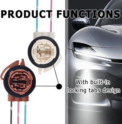4PCS Car Turn Signal Socket with Pre-wired Harness,Practical Car Tail Light Socket Compatible with GMC Cadillac Chevrolet Cadillac,Professional Cars Brake Light Sockets in Kuwait