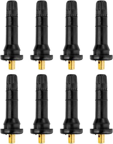 8 قطع TPMS 20008 جذع صمام إطار السيارة، مستشعر ضغط عجلة السيارة المطاطي المحكم، جذع الهواء، استبدال صمام هواء الإطارات بدون أنابيب للسيارات، عالمي لشاحنة SUV RV in Kuwait