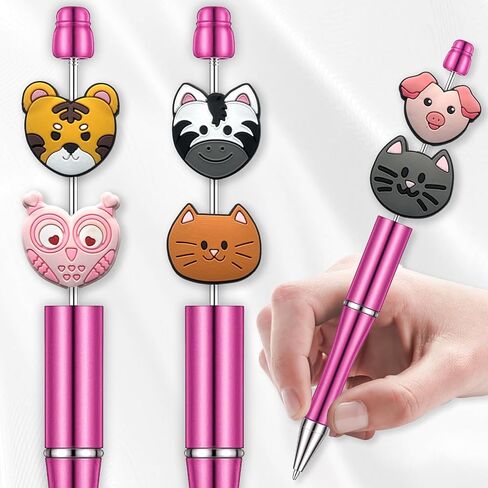 Animals Dog Mom Cat Teeth Space Focal Beads for Pens, Silicone Focal Beads Bulk for Bead Pens Keychain Bracelet Jewelry Making for Adults (Animals) in Saudi Arabia