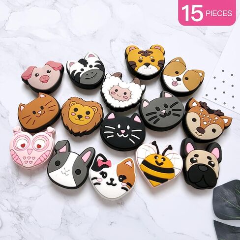 Animals Dog Mom Cat Teeth Space Focal Beads for Pens, Silicone Focal Beads Bulk for Bead Pens Keychain Bracelet Jewelry Making for Adults (Animals) in Saudi Arabia