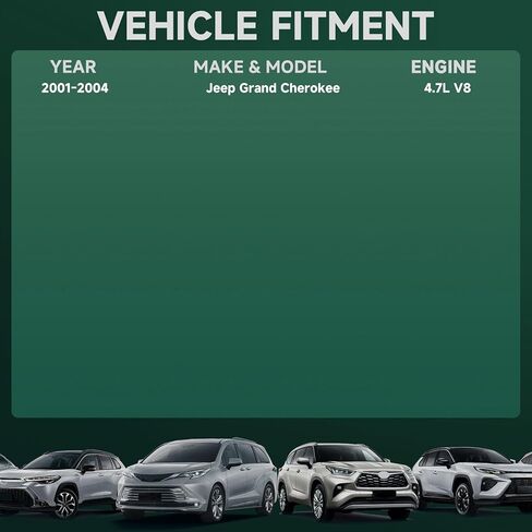 مجموعة مشعاع تبريد المحرك من Aparts متوافقة مع 2001-2004 Jeep Grand Cherokee 4.7L V8 استبدال # 52079883AB؛52079883AC مبرد زيت ناقل الحركة الأوتوماتيكي in Kuwait