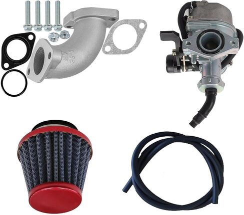 26mm Intake Manifold Kit with 48mm Carburetor & 38mm Air Filter & 1M Fuel Line – Universal for 43cc-49cc 2-Stroke Mini Dirt Bike, Pocket Bike, ATV, Go Kart in Saudi Arabia