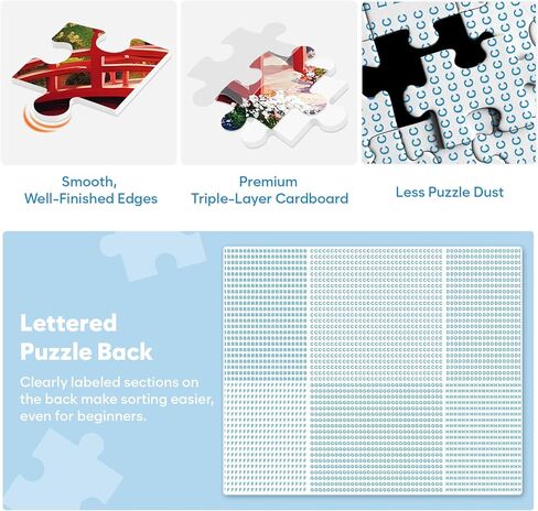 3 Pack 500 Pieces Puzzles for Adults, Spring Autumn Winter Puzzle for Adults Elderly, Colorful 4 Seasons Jigsaw Puzzle, Recycled Paper Puzzle 500 Pieces, Family Activity Game Nights Gifts 20.5x15 in in Kuwait