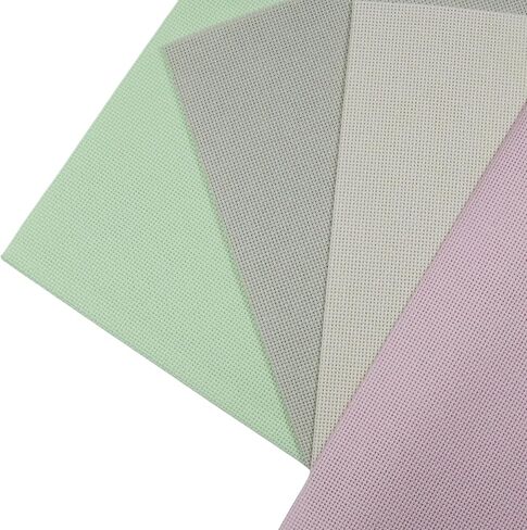 4 قطع من KCS مقاس 12 بوصة × 18 بوصة (30 سم × 45 سم) قماش عايدة قطني بغرز متقاطعة (لون 18 قيراط#M) in Kuwait