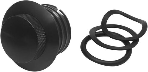 Black Fuel Cap Motorcycle Pop Up Tank Cover for Harley Davidson Models with Single Screw-In Gas Cap 1982-2010 in Saudi Arabia