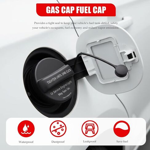 Homesweet New GT329 Gas Cap/Fuel Cap for Chevrolet Traverse Camaro Equinox Malibu SS Impala, for G-MC Acadia Terrain Vehicle in Saudi Arabia