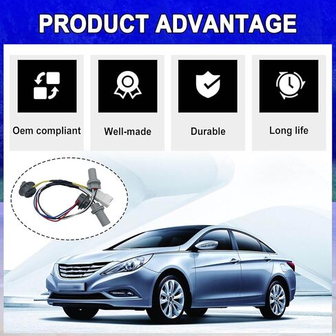 مقبس توصيل أسلاك المصباح الخلفي، متوافق مع Hyundai Sonata 2011 2012 2013 2014 الجزء الخارجي، الخلفي، استبدال OE #92450-3Q000 (قطعة واحدة) in Kuwait