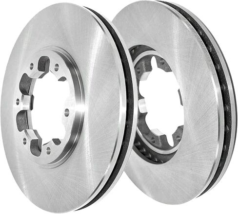 محور ديترويت - طقم فرامل 8 قطع لـ 04-08 Chevy Colorado GMC Canyon 06 Isuzu i-280 i-350 07-08 i-290 i-370، دوارات فرامل قرصية أمامية، وسادات فرامل سيراميك، وطبول فرامل خلفية وأحذية: دوار 11.02 بوصة in Kuwait