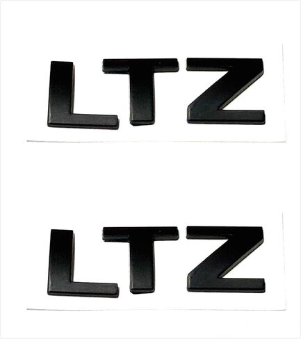 Vestian (CV) 2 Pair Black LTZ Emblems Badge Nameplate for Chevy Tahoe Suburban Silverado Avalanche Sierra LTZ(Matte Black) in Saudi Arabia