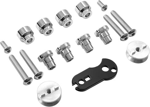 C.C. RIDER Chrome Saddlebag Mount Kit Docking Hardware Screw Kit Fit for Harley Softail FatBoy Breakout 114 FLFB FLFBS FXBR 2018-UP in Saudi Arabia