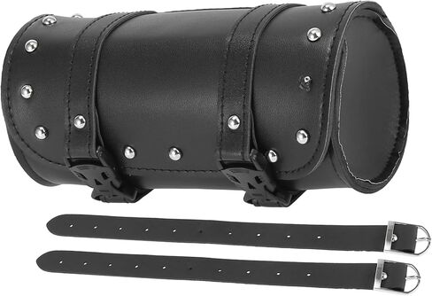 Universal Motorcycle Fork Handlebar Tool Bag Cycling Storage Pouch Bag Waterproof Faux Leather Black Replacement Car Parts in Kuwait