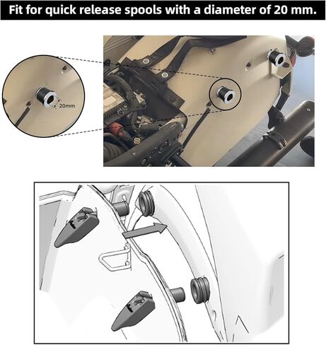 TCT-MOTORPARTS Saddlebag Quick Release Kit Fit for Indian Challenger Dark Horse 2021-2021 Chieftain Dark Horse Roadmaster 2019-2025 in Kuwait