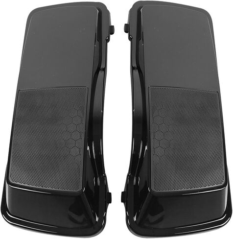 Vivid Black Hard Saddlebag Lids w/6 x 9 inch speaker grilles For 1993-2013 Harley Davidson Touring Road Glide FLTRX Electra Glide FLHT Road King FLHR Street Glide FLHX models in Kuwait