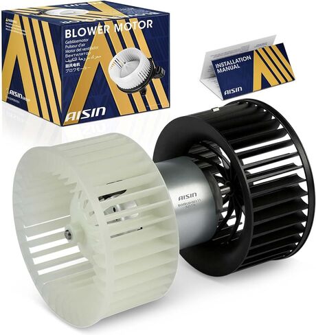 AISIN AFTERMARKET BLMBLM-00111 محرك منفاخ HVAC مع مجموعة عجلات مزدوجة - متوافق مع BMW 3 Series 318i، 320i، 323i، 325i، 328i، 318is، 323is، 325is، 328is، M3 in Kuwait