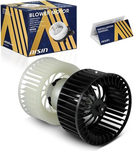 AISIN AFTERMARKET BLMBLM-00111 محرك منفاخ HVAC مع مجموعة عجلات مزدوجة - متوافق مع BMW 3 Series 318i، 320i، 323i، 325i، 328i، 318is، 323is، 325is، 328is، M3 in Kuwait