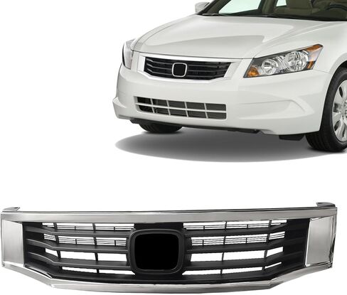 شبكة المصد الأمامي باللون الأسود مع شواية الكروم لـ 2008 2009 2010 Honda Accord HO1200189 in Kuwait