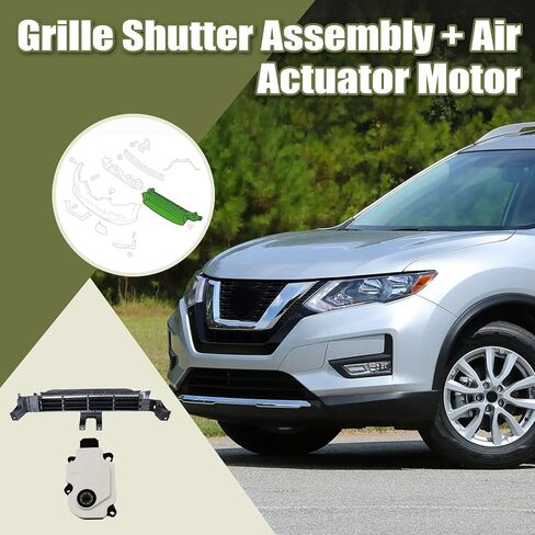 Priprilod مجموعة مصراع الشبكة النشطة مع محرك متوافق مع Nissan Rogue 2017-2020#A24041153212 110949107 1312-888-00025 17148245258 21421-4BC0A in Kuwait