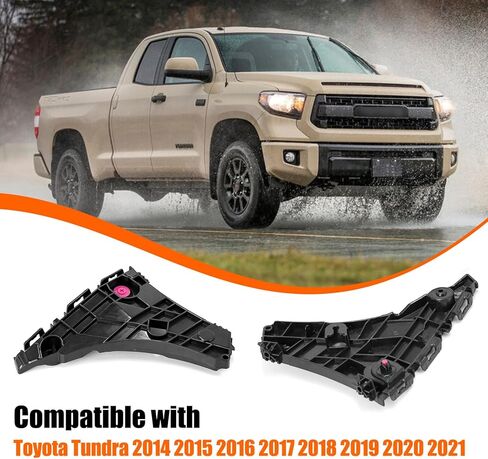 Yumzeco 1Pair Compatible with Toyota Bumper Brackets Tundra 2014 2015 2016 2017 2018 2019 2020 2021,Driver and Passenger Side Palstic Toyota Tundra Front Bumper Retainers Replace 521160C110 521150C110 in Saudi Arabia