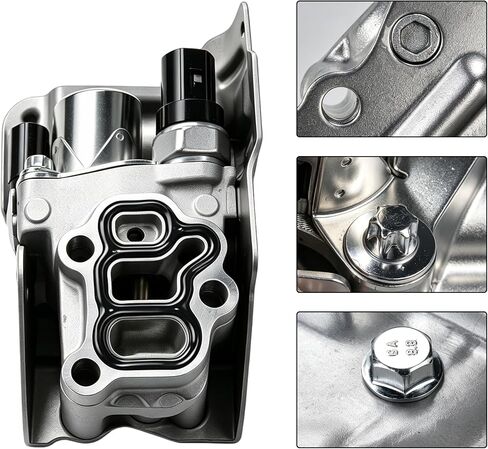 VTEC مجموعة صمامات الملف اللولبي مع مفتاح ضغط الزيت وحشية تناسب 2002-2011 Honda Accord CR-V Civic Element Acura RSX L4 2.4L يستبدل 15810-RAA-A03 15810-PNE-G01 917-224 in Kuwait