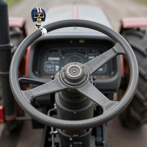 Lunsom Skull Steering Wheel Spinner, Turning Aid Wheel Spinners Suicide Aid Helper knob Driving Control Assist Grip Knobs Fit Auto Manual Car(Blue) in Saudi Arabia