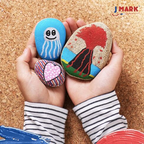 مجموعة طلاء الصخور الفاخرة من J MARK - أقلام طلاء أكريليك للرسم الصخري، تتوهج في الظلام والمزيد in Kuwait