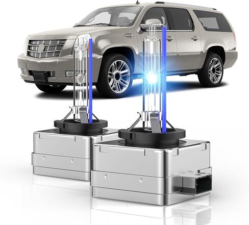 Fit for 2007-2014 Cadillac Escalade ESV EXT D1S HID Xenon Headlight Bulbs, 350% Brightness, High Low Beam Light Bulb, 8000K White Blue, Plug-N-Play, of 2 in Saudi Arabia