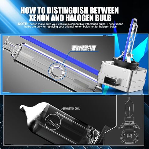 Fit for 2007-2014 Cadillac Escalade ESV EXT D1S HID Xenon Headlight Bulbs, 350% Brightness, High Low Beam Light Bulb, 8000K White Blue, Plug-N-Play, of 2 in Saudi Arabia