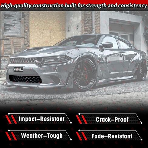 شبكة WildWell الأمامية السفلية لـ 2015-2024 دودج تشارجر SRT Hellcat Scat Pack GT R/T Daytona، نماذج الشواية الأمامية غير العريضة تحل محل OE 68417504AA/ 68214869AB/ CH1036137 in Kuwait