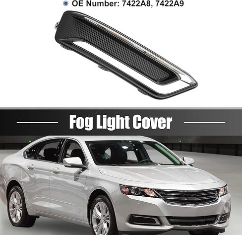 X AUTOHAUX GM1038166 Front Left Driver Side Fog Light Grille Cover Trim for Chevy Impala LTZ 2014-2020 in Kuwait