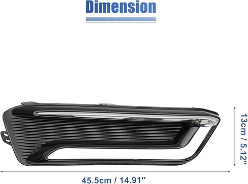 X AUTOHAUX GM1038166 Front Left Driver Side Fog Light Grille Cover Trim for Chevy Impala LTZ 2014-2020 in Kuwait