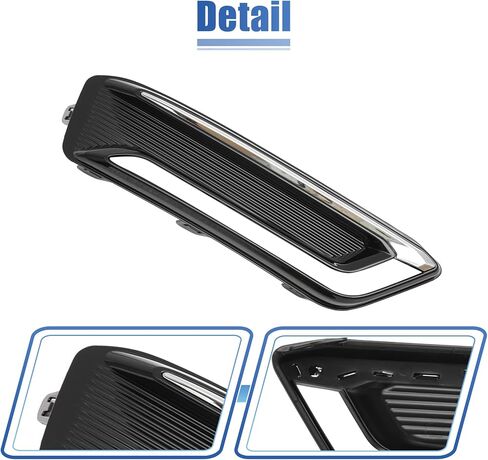 X AUTOHAUX GM1038166 Front Left Driver Side Fog Light Grille Cover Trim for Chevy Impala LTZ 2014-2020 in Kuwait