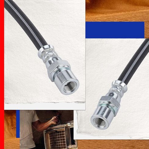 JC Whitney JFBAJCWBHH00394 Brake Hydraulic Hose - Compatible with Volkswagen Beetle 50-67, 411 71-73, 412 73-74, Campmobile 68-74, Fastback 66-67, Karmann Ghia 56-74, Porsche 914 73-76 in Kuwait