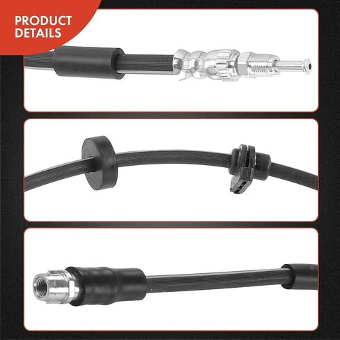 A-Premium Front Brake Hydraulic Hoses Compatible with Select BMW Models - 528i, 528i xDrive, 530e, 530i, 535d, 535i, 640i, 640i Gran Coupe, 650i, 740i, 750i, 760Li, ActiveHybrid 5, 840i(Pack of 2) in Kuwait