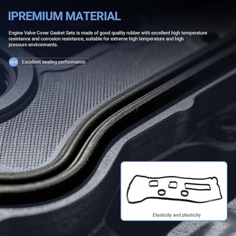 VS50877R Engine Valve Cover Gasket Set 2.0L L4 Compatible with Ford Focus 2012-2018 EcoSport 2018-2022 2012 2013 2014 2015 2016 2017 2018 2019 2020 2021 2022 Replaces VS50729 in Kuwait
