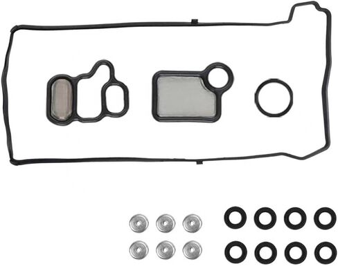 Engine Cylinder Valve Cover Gasket Set, Replace VS50614R ES73071 15815-RAA-A02 15845-PNA-003,Fit for Ho-nda Accord CR-V Element 2.4L Civic 2.0L Acura CSX RSX 2.0L TSX 2.4L RDX 2.3L in Saudi Arabia